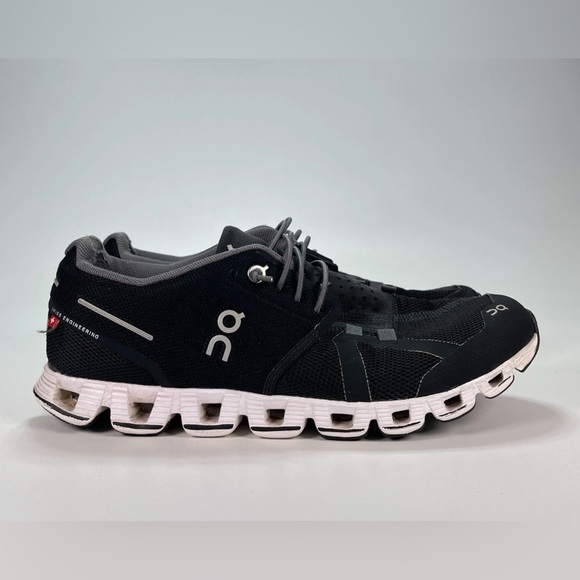 On Running Shoes - On Cloud Running 5 Black-White-Gray Gym Training Comfort Sneakers Shoes-Womens 8
